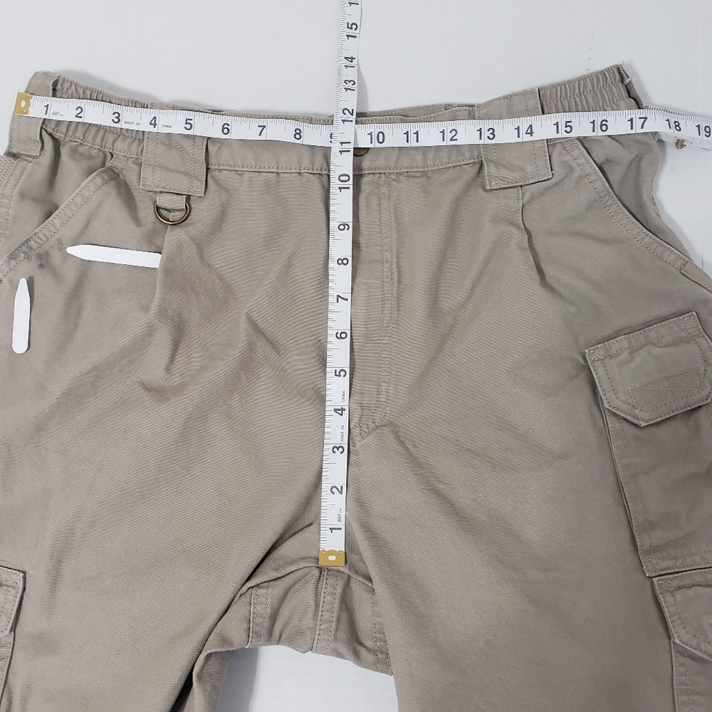 5.11 Tactical Cargo Workwear Pant Men's 34x36 Beige Tan 100% Cotton preowned - Picture 6 of 9